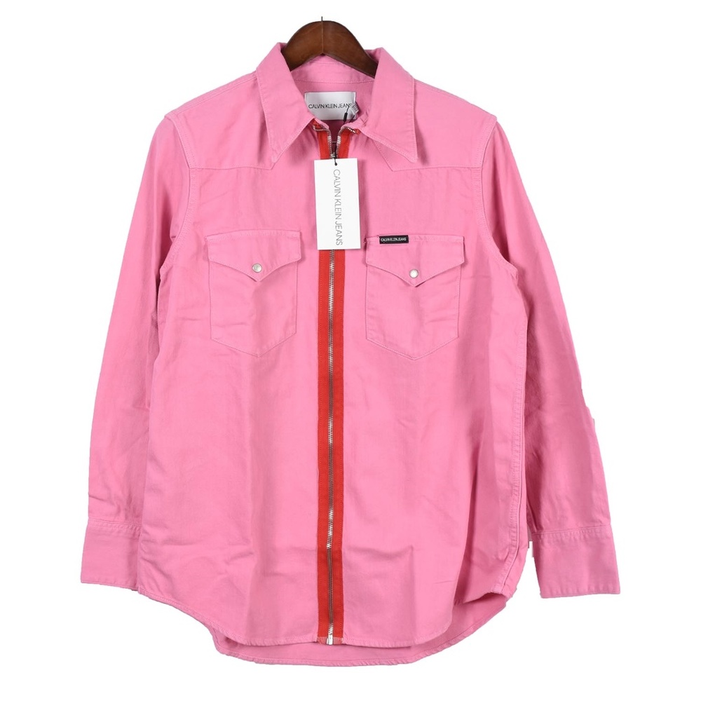 Calvin Klein Jeans Cotton Western Shirt Pink
